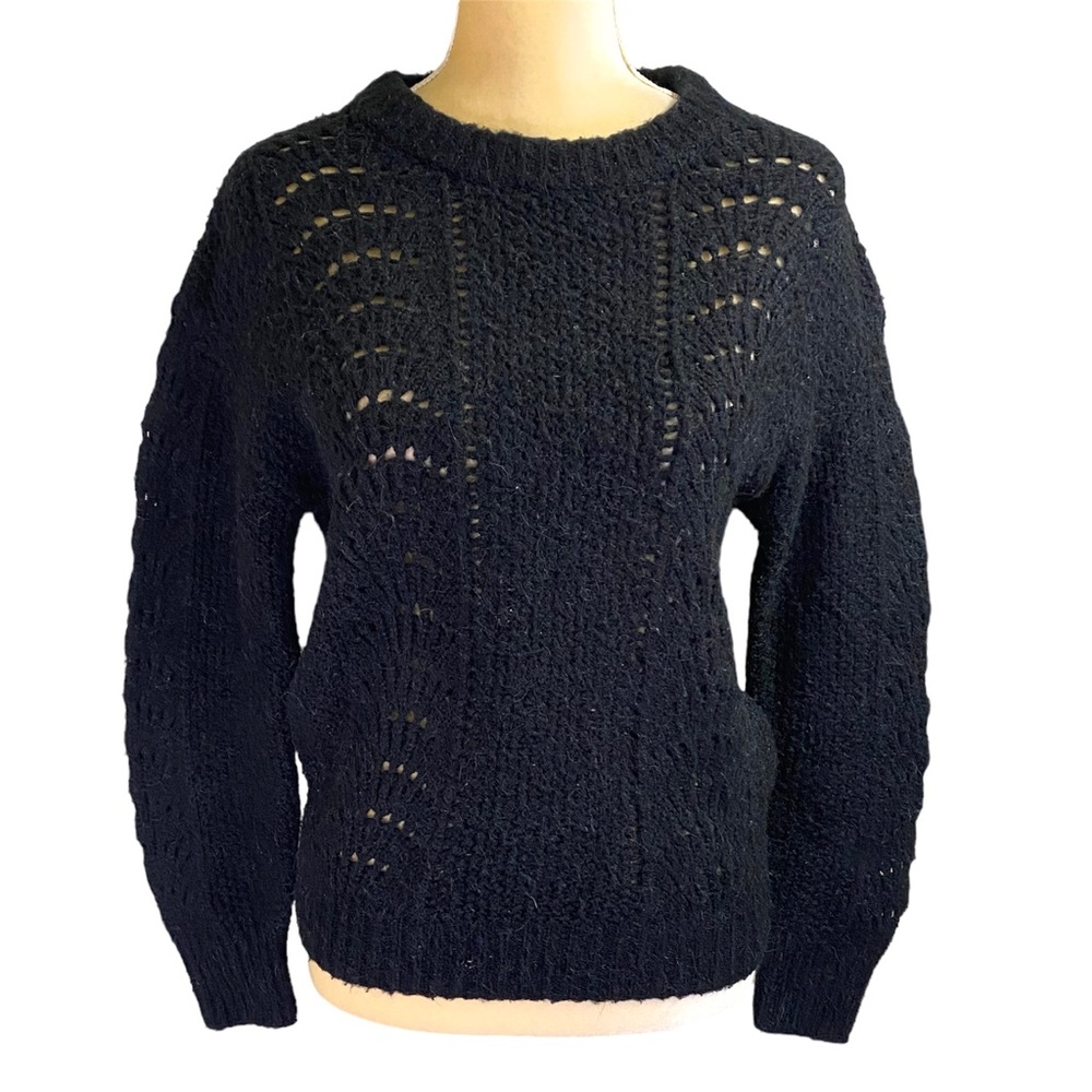 Rails Mara Openwork Crewneck Sweater - image 2